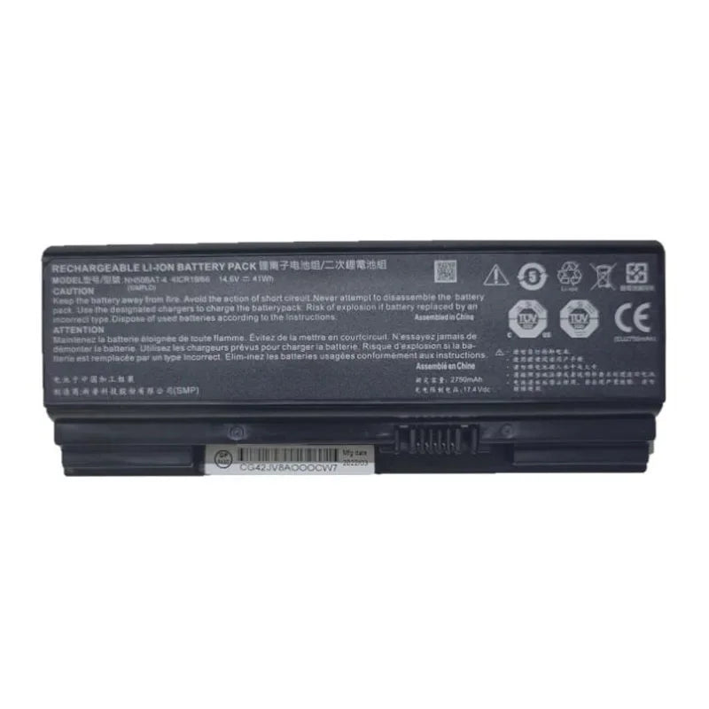 14.6V  41WH NH50BAT-4 Laptop Battery For Clevo NH50RA NH55RCQ T3Pro GK5S03 CNB5S02 CNH5S03 XOTIC G58R NH58RAQ Sager NP7852