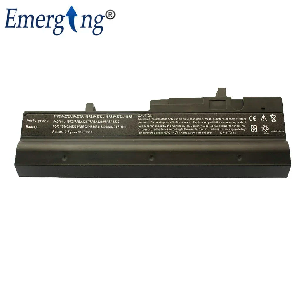 10.8V New Laptop Battery for Toshiba Mini Notebook NB300 PA3785U PA3784U PA3783U PABAS217 PABAS219 NB301 NB302 NB303 NB305