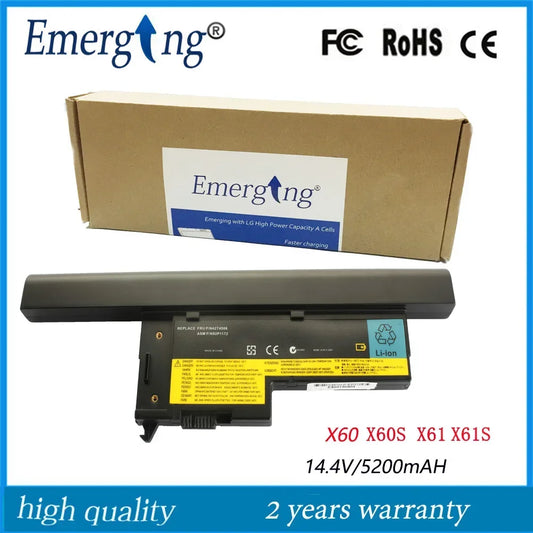 14.4V New Laptop Battery for Lenovo x61 x60 x60s x61s 40Y6999 1706 1707 40Y7001 42T4505 92P1163