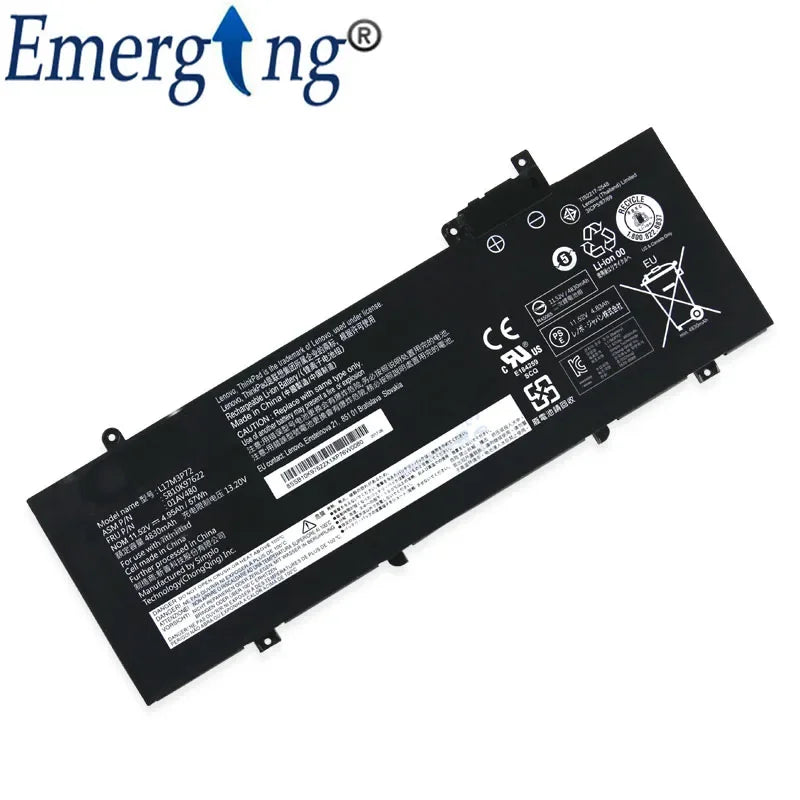 11.52V 57WH New Battery L17M3P72 For Lenovo ThinkPad T480s 01AV478 01AV479 01AV480 SB10K97622