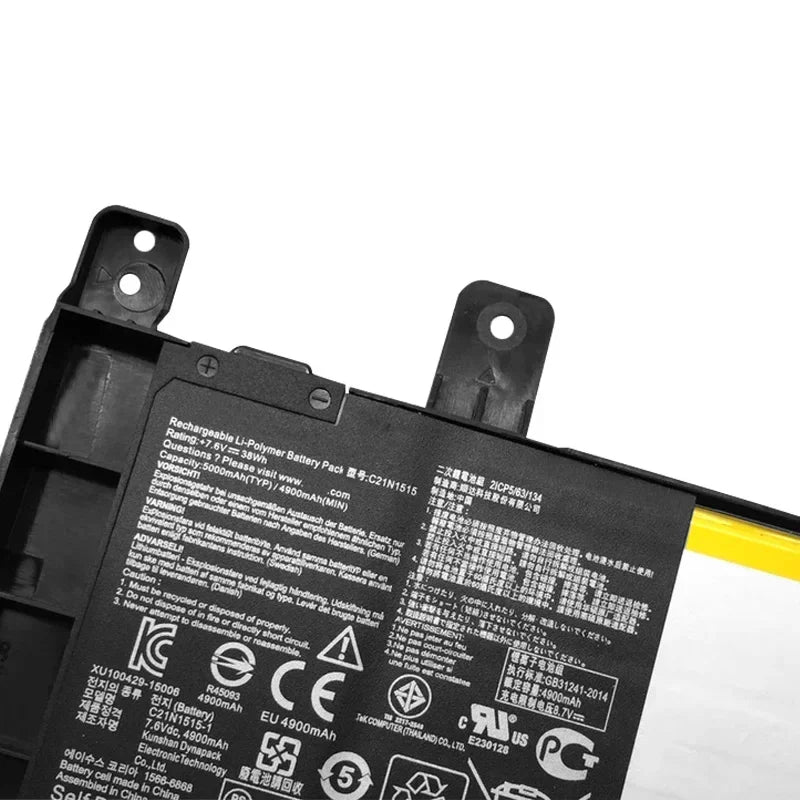 7.6V 35WH Battery C21N1515 For ASUS X756UJ X756UA X756UX X756UB X756UQ X756UV