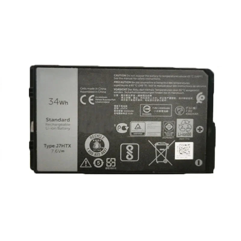 New J7HTX 7XNTR Battery for Dell  Latitude 12 7202 Rugged Tablet Battery E7202 Series FH8RW M-5Y71