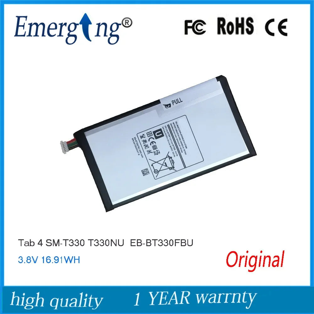 3.8V 4450mAh New Battery for Samsung GALAXY Tab 4 EB-BT330FBE T330 T331 T331C T335  SM-T330  SM-T331 SM-T335