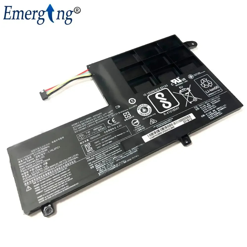 7.4V 30WH New Original  Laptop Battery L14L2P21 for Lenovo IdeaPad 300S-14ISK 310S-14IKB L15M2PB1 L15C3PB1