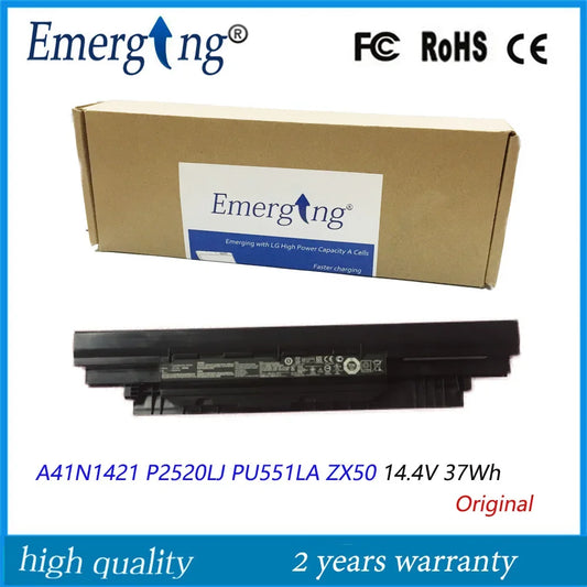 14.4v 37WH New Laptop Battery for ASUS A41N1421 P2520LJ PU551LA ZX50JX4200 0B110-00320100