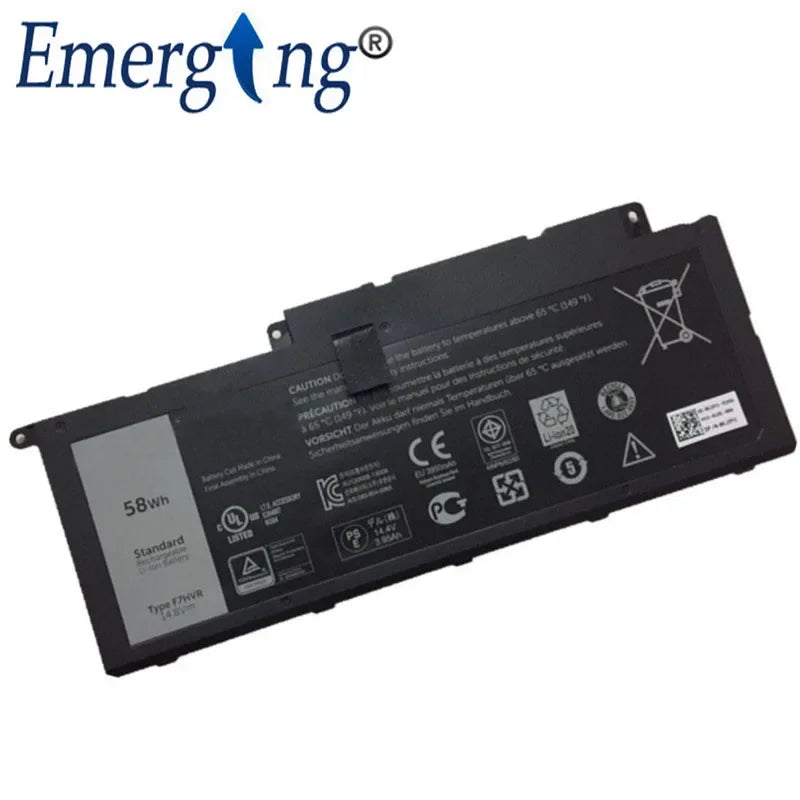 14.8V 58WH New  F7HVR Laptop Battery for Dell Inspiron 17-7000 T2T3J 062VNH 15-7537 G4YJM