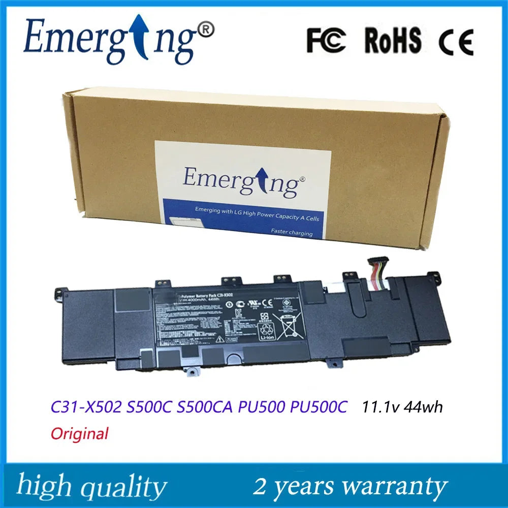 11.1V 44WH New Original Laptop Battery for ASUS C31-X502 S500C S500CA PU500 PU500C PU500CA