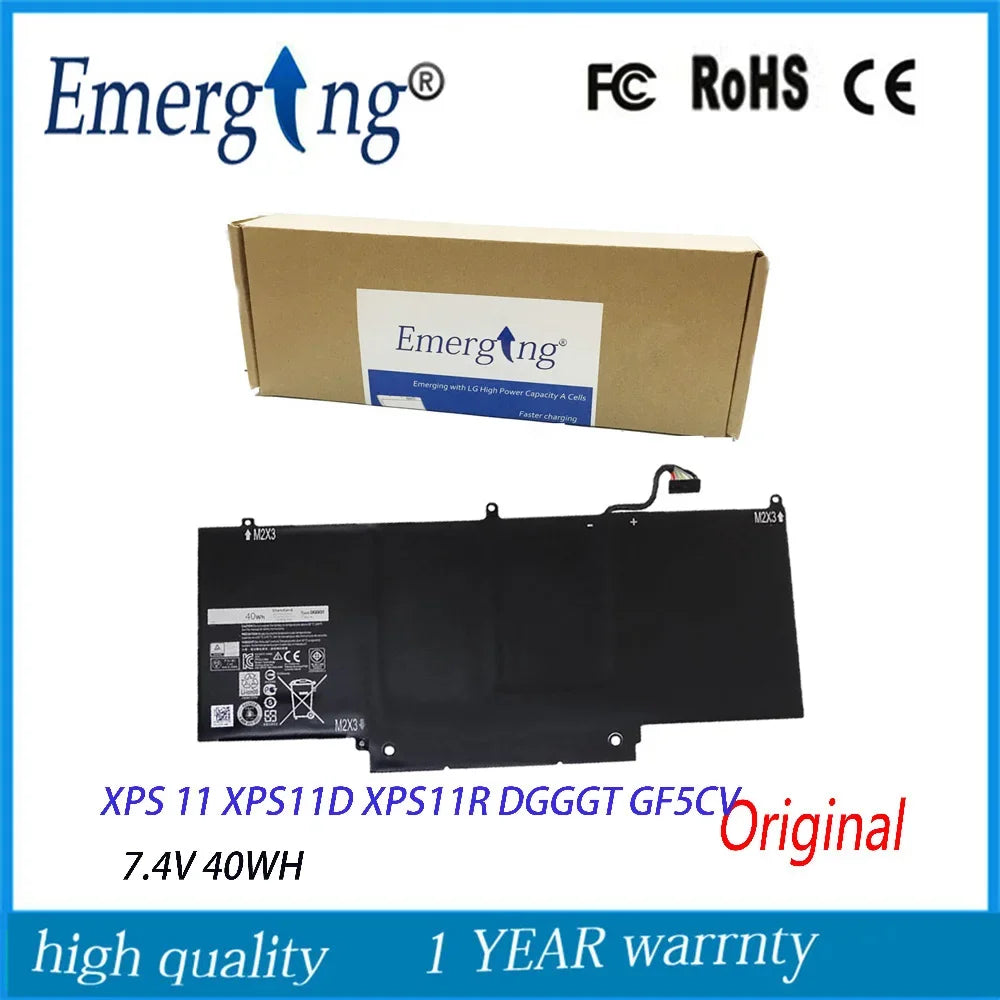 7.4V 40WH New Original DGGGT  Laptop Battery for Dell XPS 11 XPS11D-1308T XPS11D-1508T XPS11R-1508T XPS11S GF5CV