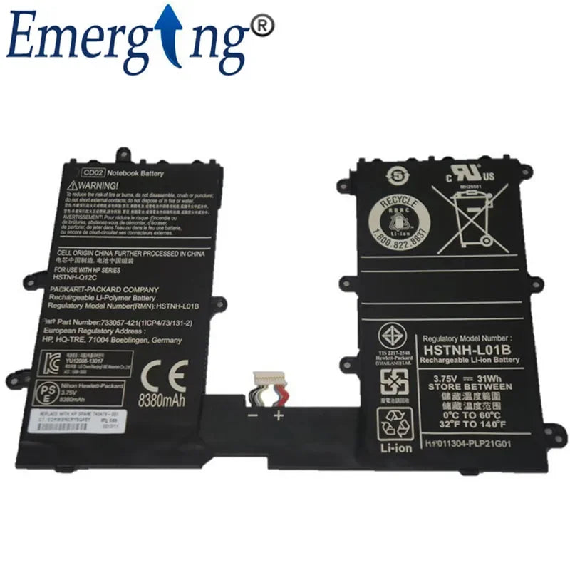 3.75V 31WH New Battery CD02 HSTNN-L01B for HP Pro Tablet 610 G1 Omni10 HSTNN-Q12C 740479-001 733057-422