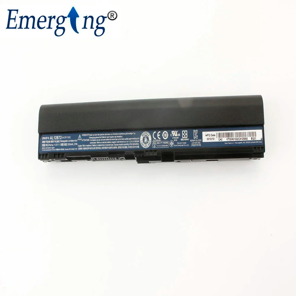 4Cell 14.8V  2500mah Original New Laptop Battery for Acer AL12B72 Aspire 725 726 V5-171 V5-121 V5-131