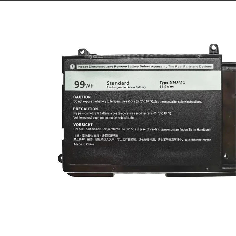 New Laptop Battery  9NJM1 HF25D 44T2R for Dell  Alienware 15 R3 R4 17 R4 R5 ALW17C-D1738 AW15R3-5246SLV