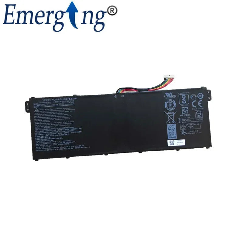 11.4V 36Wh New Laptop Battery AC14B18J for Acer Aspire E3-111 E3-112 E3-112M ES1-531 B116 MS2394 B115-MP AC14B13j N15Q3 N15W4