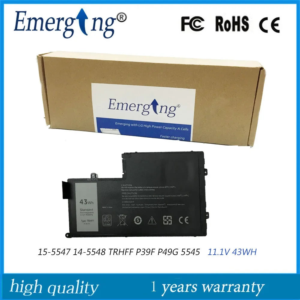 11.1V 43WH New Laptop Battery for Dell Inspiron 15 5547 14 5548 3450 TRHFF P39F P49G 5545 D5547