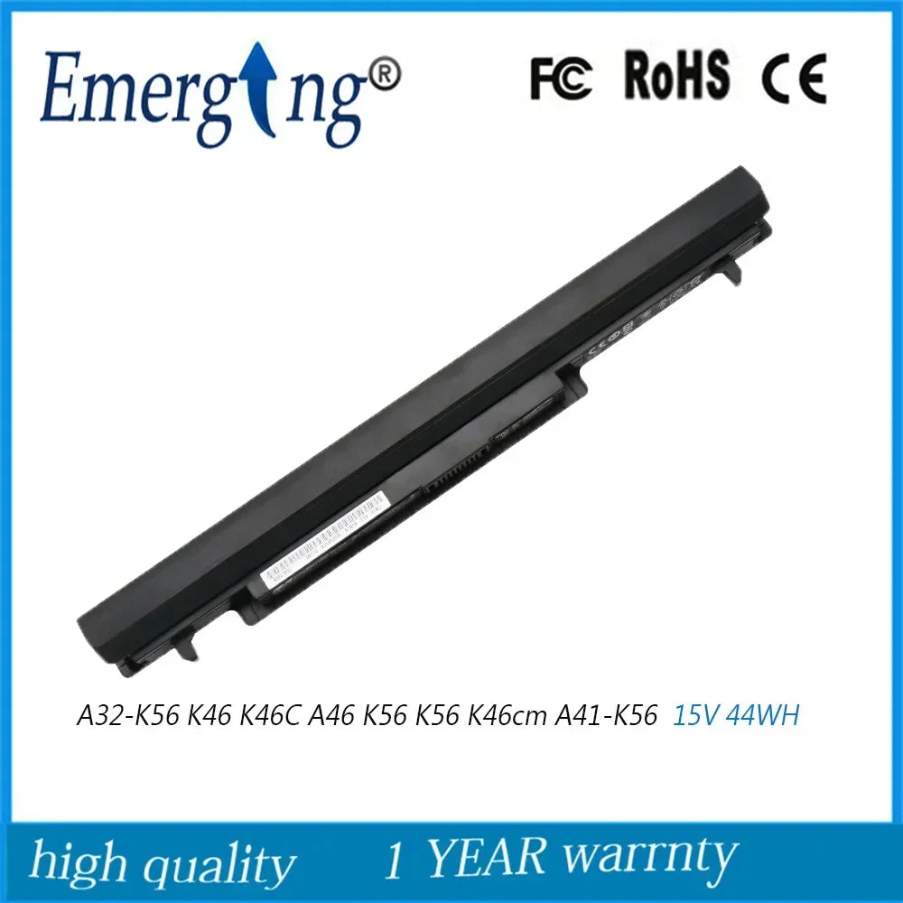 11.4V New Laptop Battery for ASUS K46 E46C K56 K56V K56CA K56CM S56 A31-K56 A32-K56 A41-K56