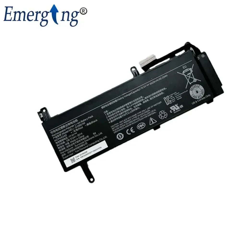 New Laptop Battery G15B01W For Xiaomi Gaming 171502-A1 G15BO1W 7300HQ 1050Ti