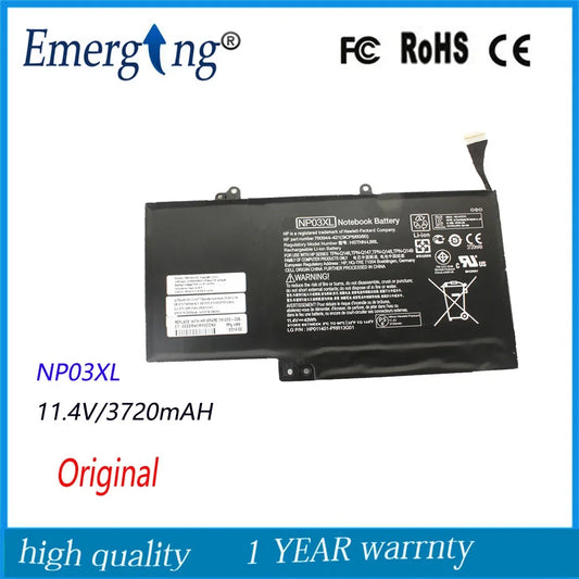 11.3V New Original Laptop Battery for HP Pavilion NP03XL X36013-A010DX HSTNN-LB6 TPN-Q146 Q147 Q148 Q149 760944-421