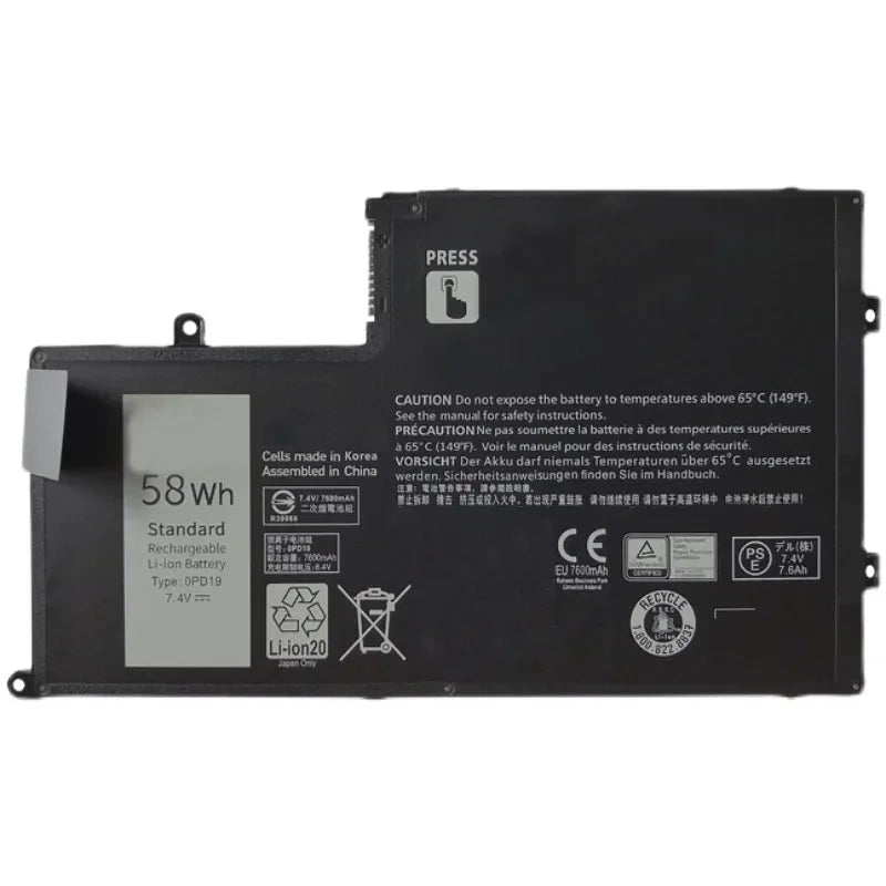 7.4V 58WH New 0PD19 Laptop Battery for Dell  Inspiron 14 5443 Latitude 3450 3550 E3450 E3550 OPD19 0DFVYN DFVYN 86JK8