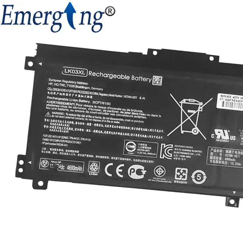 11.55V 55.8Wh New Original LK03XL Laptop Battery for HP Envy 17M 15m-bp012dx HSTNN-UB7I HSTNN-LB7U TPN-W127 TPN-W128