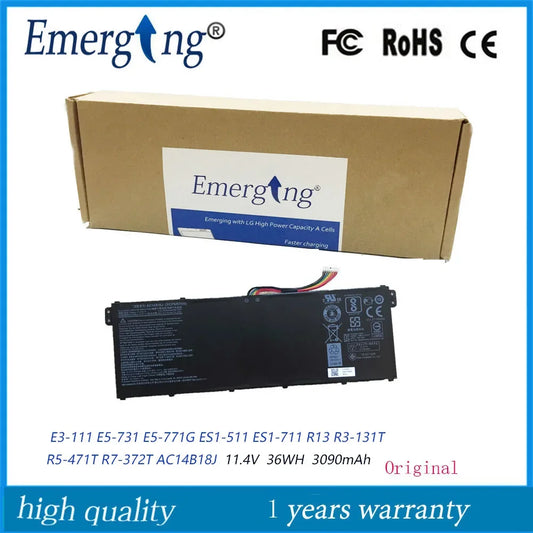 11.4V 36Wh New Laptop Battery AC14B18J for Acer Aspire E3-111 E3-112 E3-112M ES1-531 B116 MS2394 B115-MP AC14B13j N15Q3 N15W4