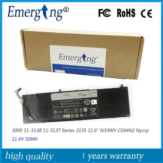 10.8V 50Wh Original CGMN2 Laptop Battery for DELL Inspiron 3000 11-3138 11-3137 Series 3135 11.6" N33WY Nycrp