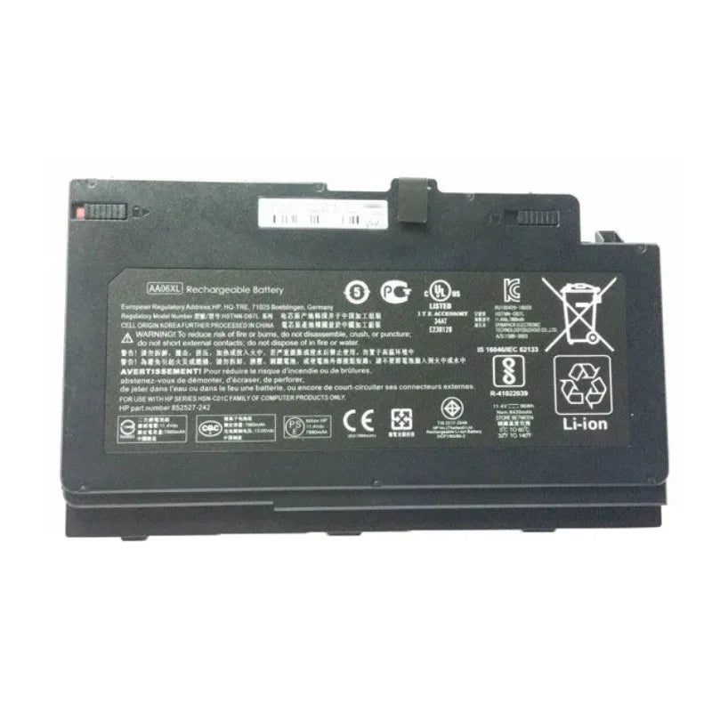 11.4V 7860Mah New Original Laptop Battery for HP ZBook 17 G4 AA06XL 852527-241 852711-850