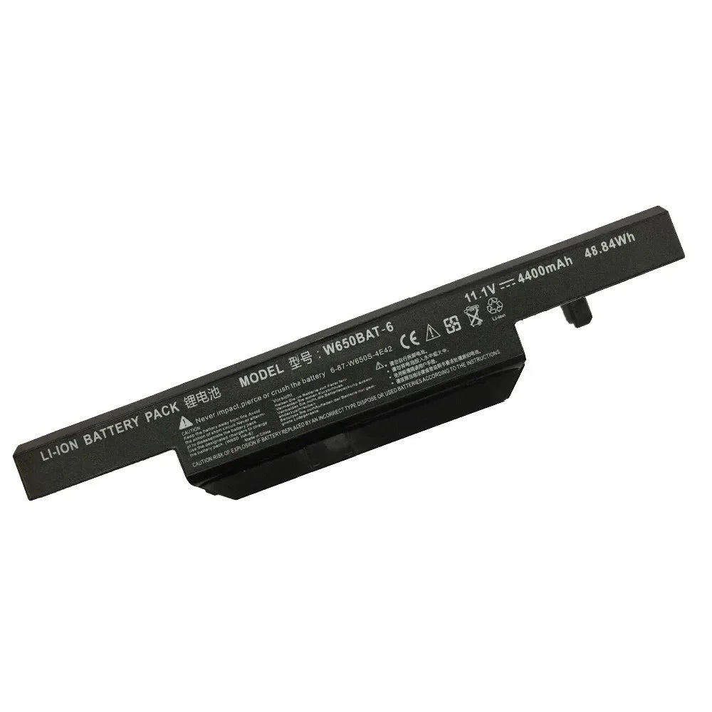 11.1V 48.84WH New  Laptop Battery for Clevo W650BAT-6 W650SJ PC-Specialist K650D K610C K570N K590C  K710C K750D series