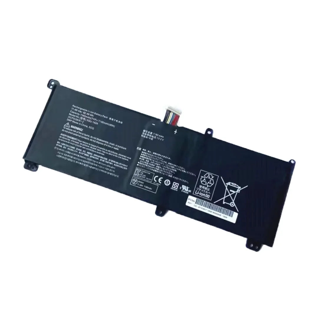 11.49V 82.49Wh New SQU-1609 Laptop Battery For ThundeRobot SQU-1611 SQU-1710 SQU-1713 dino-x5ta For Hasee 15G870-XA70K