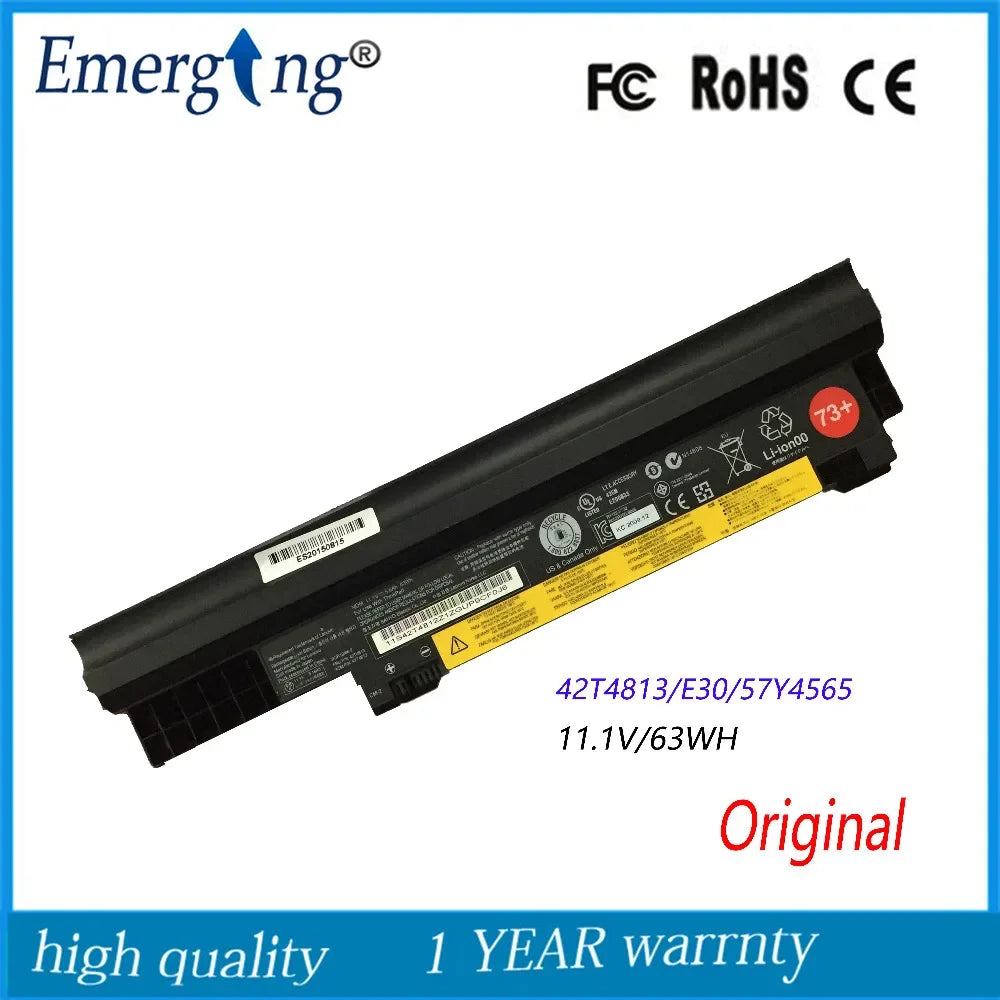 11.1V 63Wh Original New Laptop Battery for lenovo E30 E31 0196RV7 42T4814 42T4813 0196-3EB 0196RV 5 6 42T4812