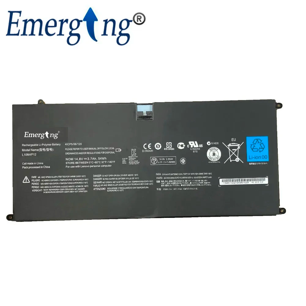 14.8V 54Wh New  Original  Laptop Battery for Lenovo LENOVO IdeaPad Yoga 13 U300 U300S L10M4P12