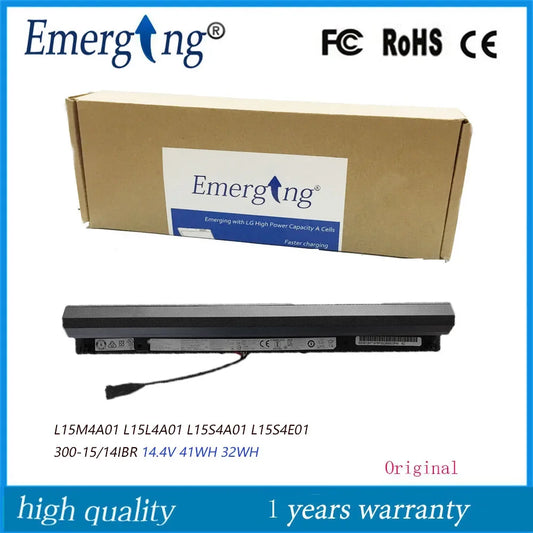 14.4V 32Wh New Laptop Battery for Lenovo Ideapad 300-15/14IBR L15S4E01 L15S4A01 L15L4A01 100-15IBD