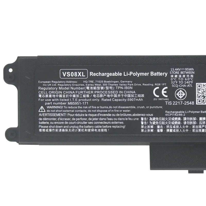 15.44V 95Wh Laptop Battery VS08XL for HP ZBook Fury 16 G9 M85951-171 M85951-271 TPN-DB1F TPN-IB0N M86087-005