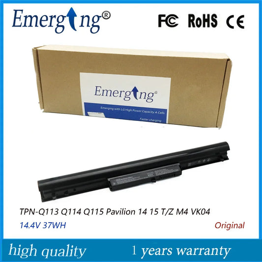 14.4V 37WH Original Laptop Battery VK04 for HP Pavilion 14 242 G1 G2 HSTNN-YB4D HSTNN-YB4M 	TPN-Q114