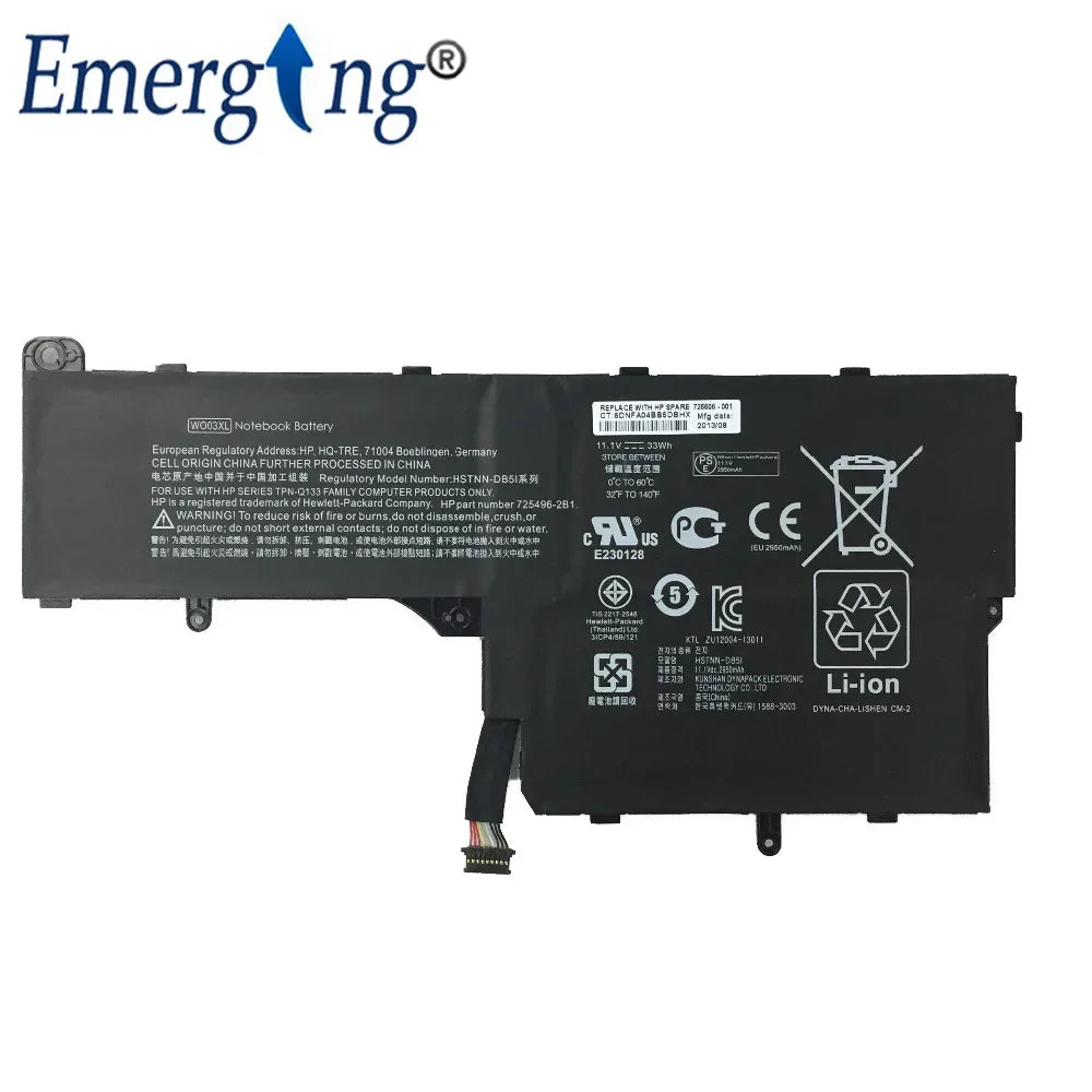 11.1V 33WH New Original Laptop Battery for HP Split 13-M010DX HSTNN-IB51 WO03XL