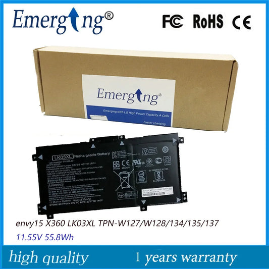 11.55V 55.8Wh New Original LK03XL Laptop Battery for HP Envy 17M 15m-bp012dx HSTNN-UB7I HSTNN-LB7U TPN-W127 TPN-W128