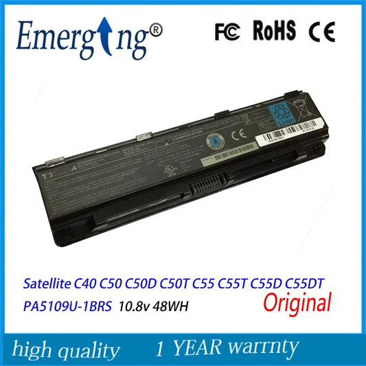 New Laptop Battery PA5109U For Toshiba Satellite C40 C50 C50D C50T C55 C55T C55D C55DT  PA5109U-1BRS PA5108 PA5110U-1BRS