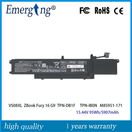 15.44V 95Wh Laptop Battery VS08XL for HP ZBook Fury 16 G9 M85951-171 M85951-271 TPN-DB1F TPN-IB0N M86087-005