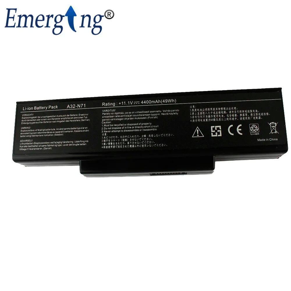 11.1V  New Laptop Battery for ASUS A32-K72 N71 A72 N73 K73J X77 X72D