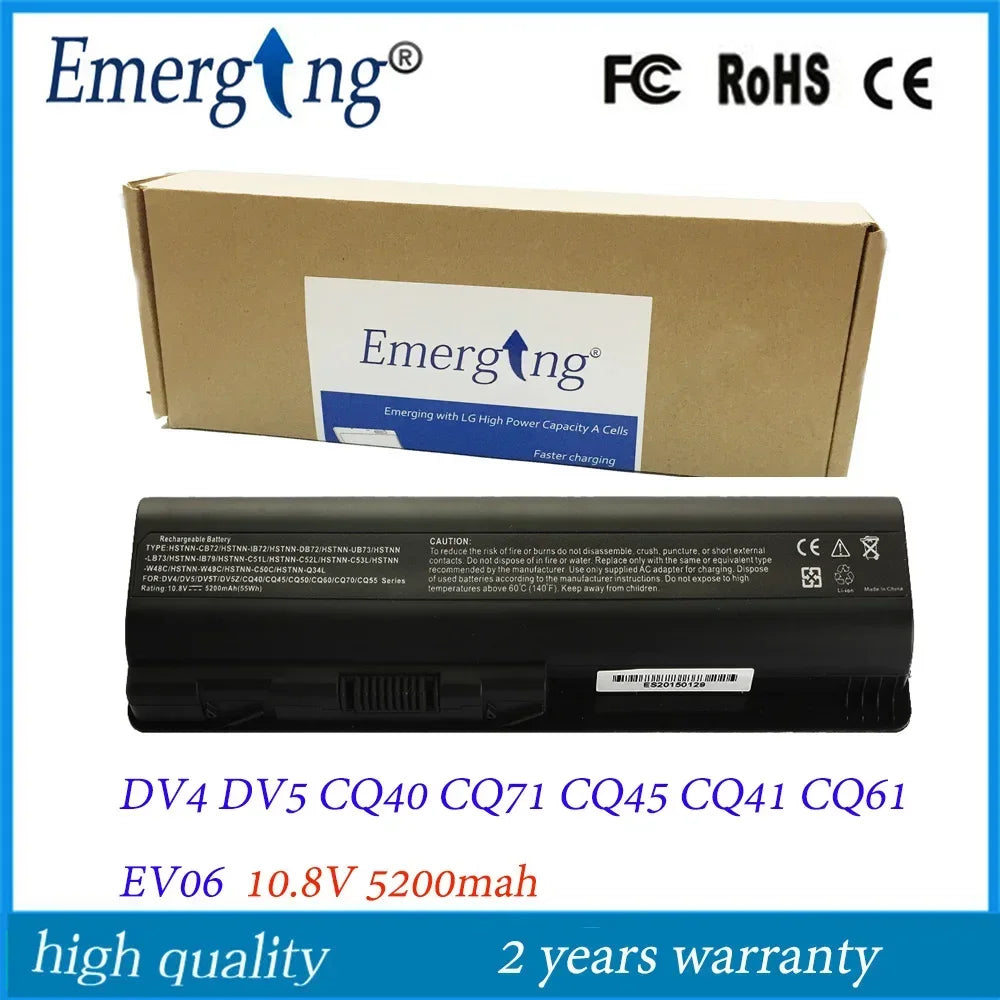 6Cell 10.8v New Laptop Battery for HP Pavilion  DV6 G62 DV4 DV5 CQ45 CQ40 G50 G60 G70 Battery