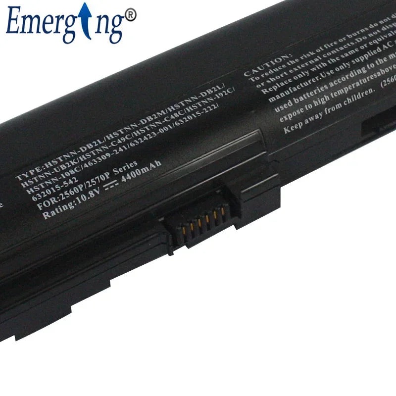 10.8V New Laptop Battery for HP EliteBook 2560p 2570p HSTNN-DB2L C49C SX06XL SX06 HSTNN-DB2M