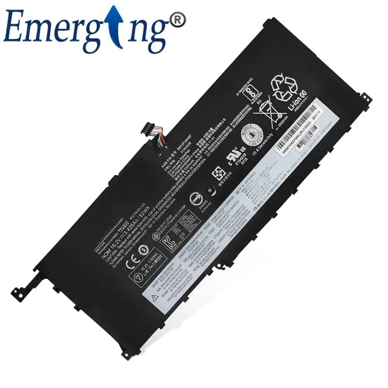 15.2V 52WH New Laptop Battery SB10F46467 for Lenovo ThinkPad X1 Carbon Gen 4 Yoga 1st(2016) 6th 00HW028 00HW029