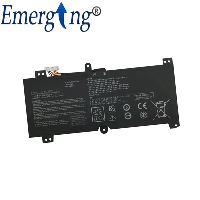 15.4V 66Wh Original C41N1731 New Laptop Battery for ASUS ROG Strix GL504GM GL504GW GL504GS G515GV GL704GM