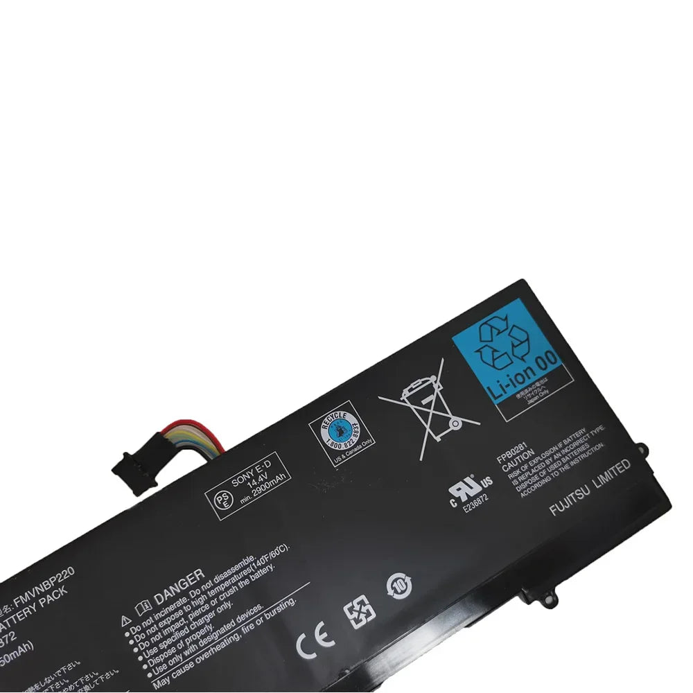 14.4V 3150mAh 45Wh Laptop Battery FPCBP372 FMVNBP220 For FUJITSU LifeBook U772 FPB0281