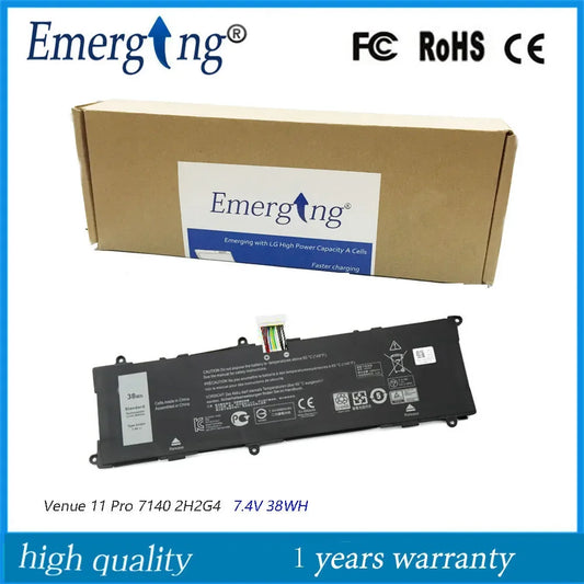 7.4V 38WH New 2H2G4 Battery for Dell Venue 11 Pro 7140 21CP5/63/105 2217-2548 2H2G4