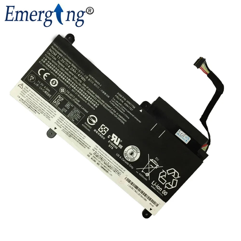 11.3V 47WH New Original  Laptop Battery for Lenovo 45N1754 45N1755 45N1756 45N1757 E450 E455 E450C series