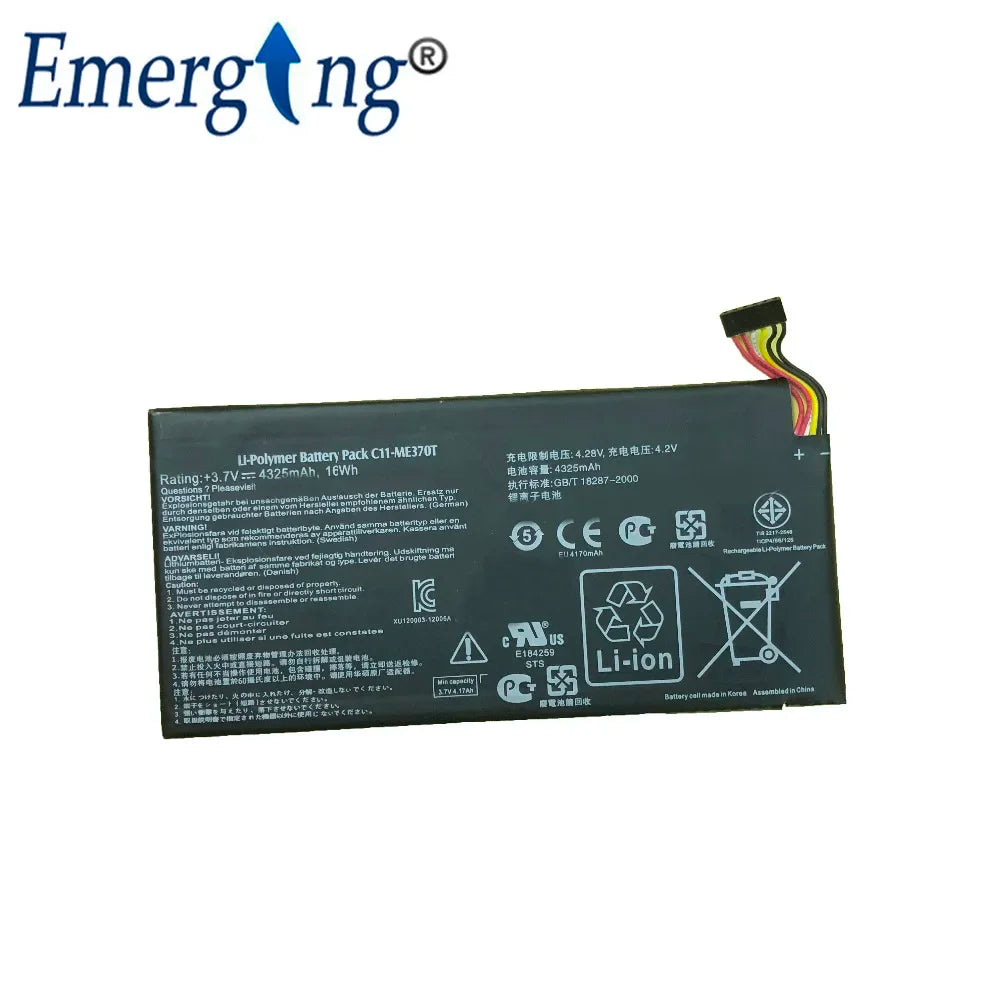 3.7V 4325Mah Original Tablet Battery for ASUS Google Nexus 7 ME370T  C11-ME370T C11-EP71