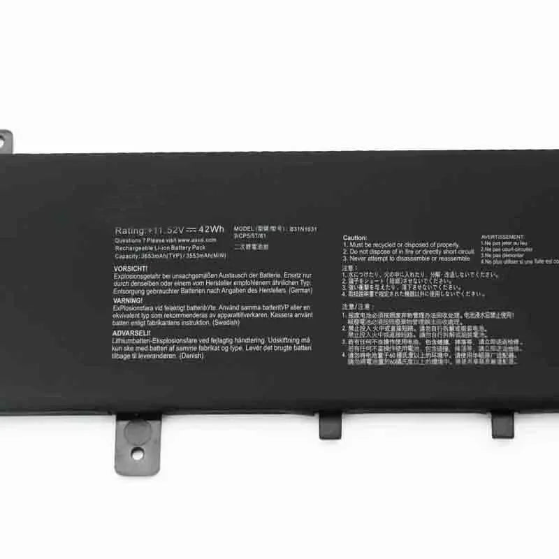 11.52V 42WH  Laptop Battery B31N1631 For ASUS A505BA A505BP A505ZA F505BA F505BP F505ZA K505ZA R504BA X505ZA RX53BP