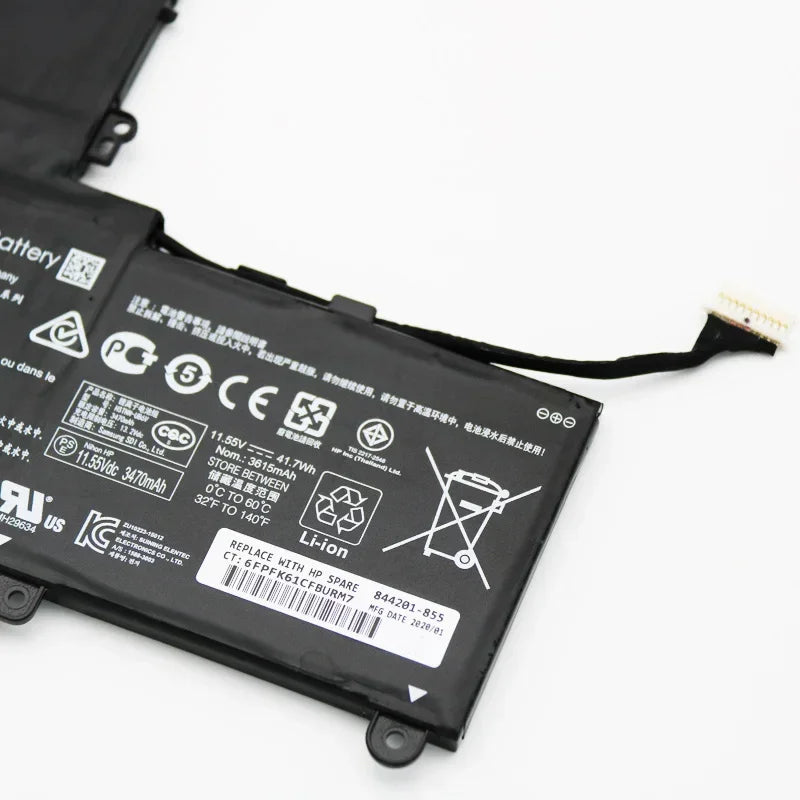 11.55V 41.7WH NU03XL Original Laptop Battery for HP Pavilion x360 11-u000 HSTNN-UB6V 843536-541 844201-850