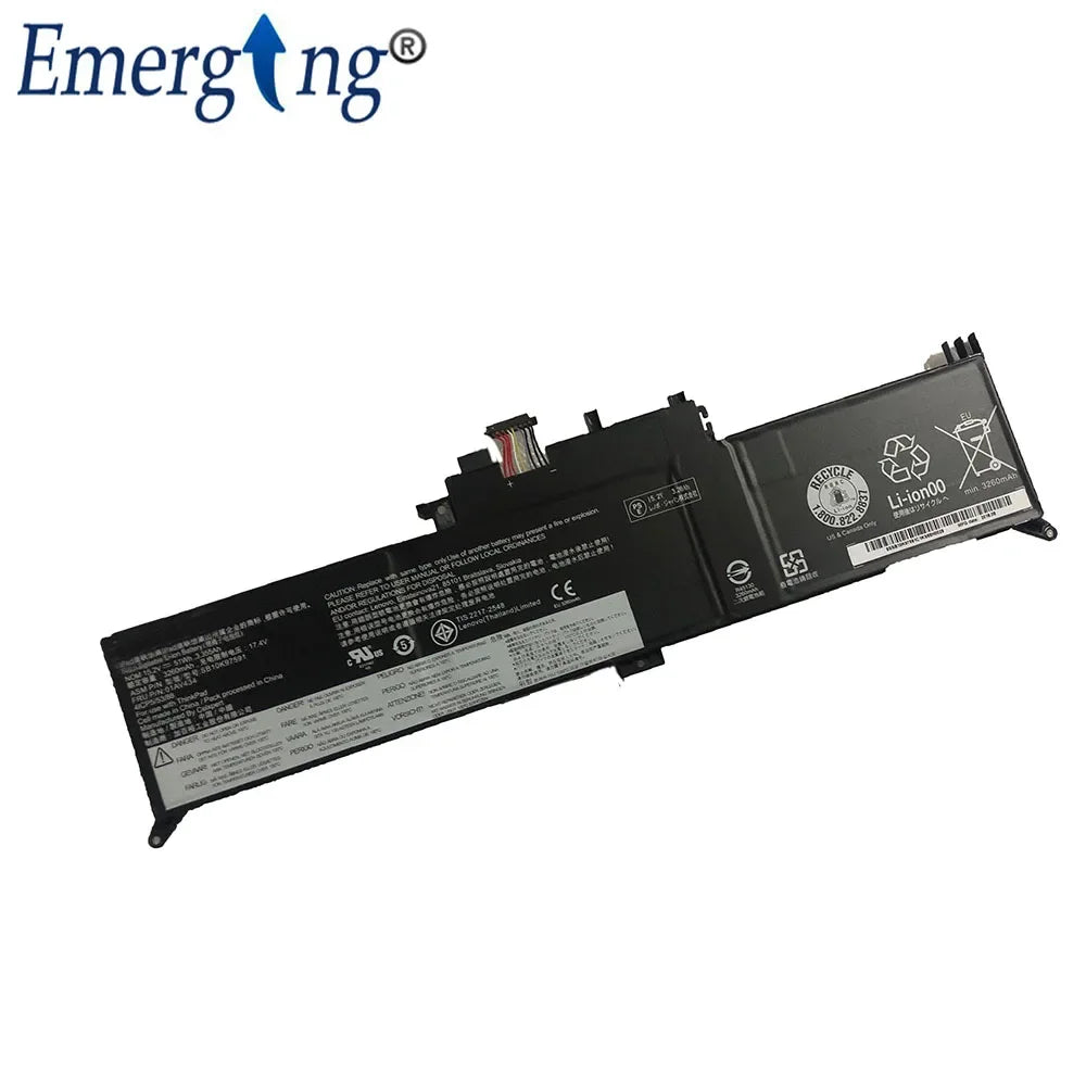 15.2V 51WH New Laptop Battery 01AV434 for Lenovo ThinkPad Yoga 370 X380 01AV432 SB10K97591 SB10K97590