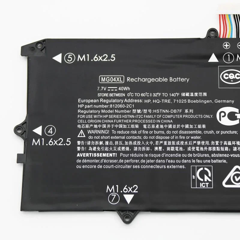 7.7V 40Wh Original MG04XL Laptop Battery for HP Elite x2 1012 G1 HSTNN-DB7F 812060-2C1 MC04XL HQ-TRE