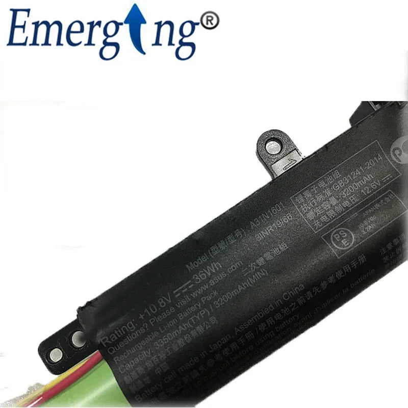 New Original 10.8v 36Wh Laptop Battery A31N1601 for ASUS F541UA R541UA R541UJ R541UV X541SA X541SC X541U X541UA X541UVSeries